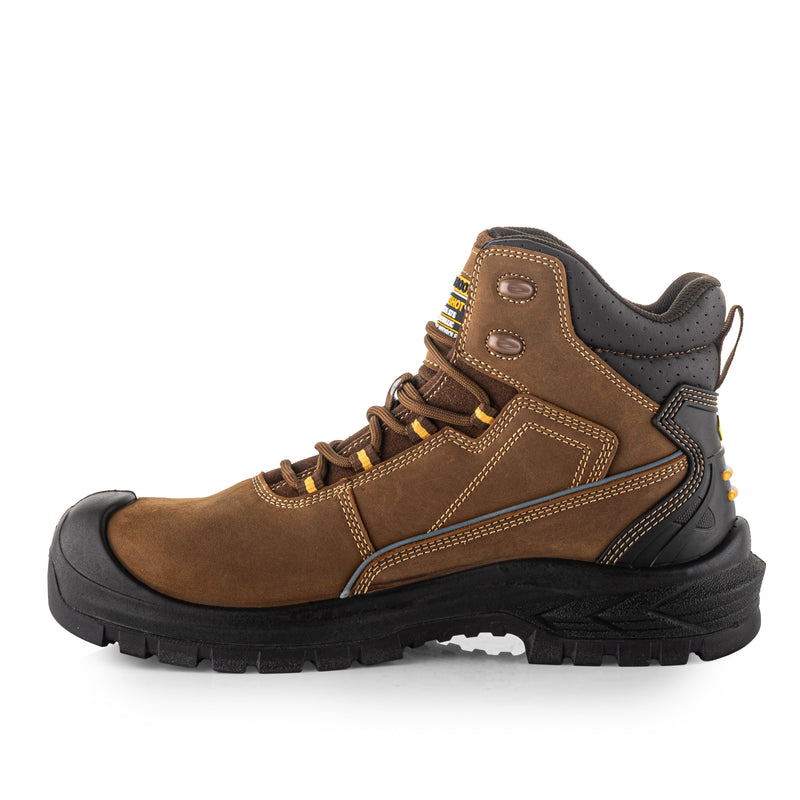 Buckbootz BSH016 Buckshot Waterproof Safety Lace Boots – Brown