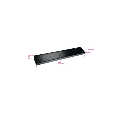 Betarsc55 Steel Corner Wall Shelves 700 X 160 X 80 Mm - C55MP