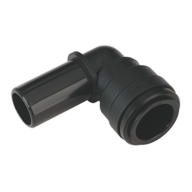 Sealey CAS22SE John Guest® Stem Elbow 22mm - Pack of 2