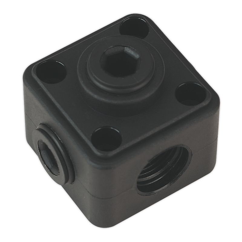 Sealey CASPB John Guest® Porting Block 5 x 1/2"BSP Connection