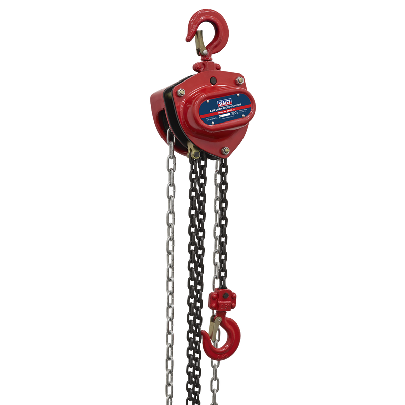 Sealey CB500 2.5m Chain Block 0.5 Tonne