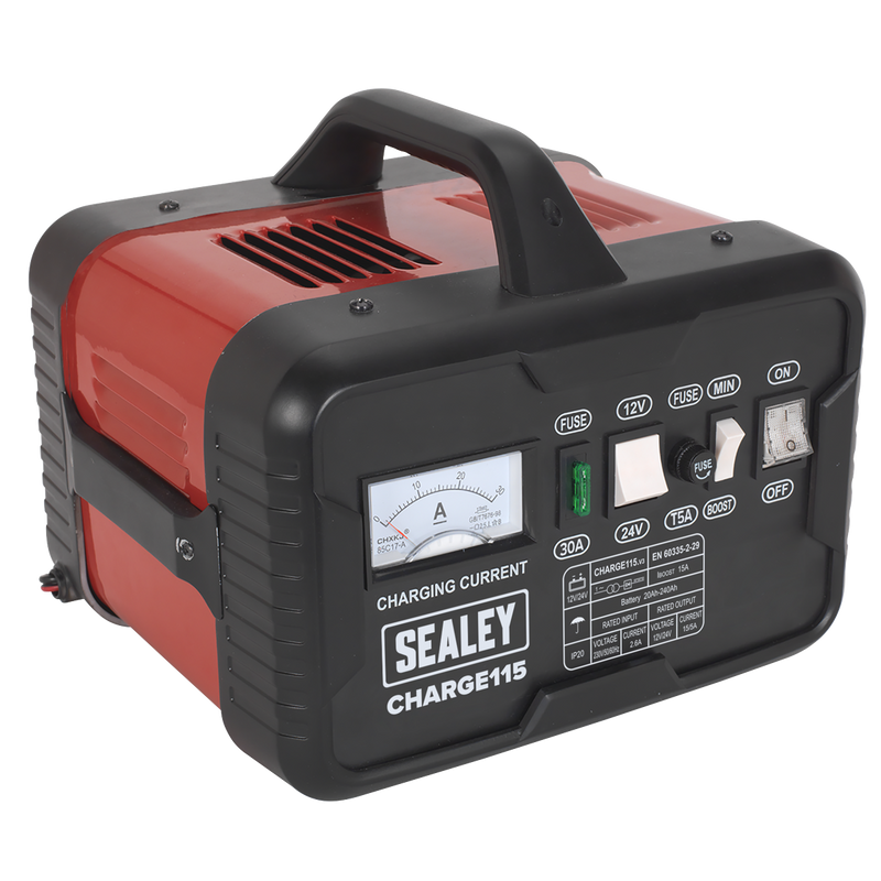 Sealey CHARGE115 12/24V Battery Charger 19A 230V - additional view 8