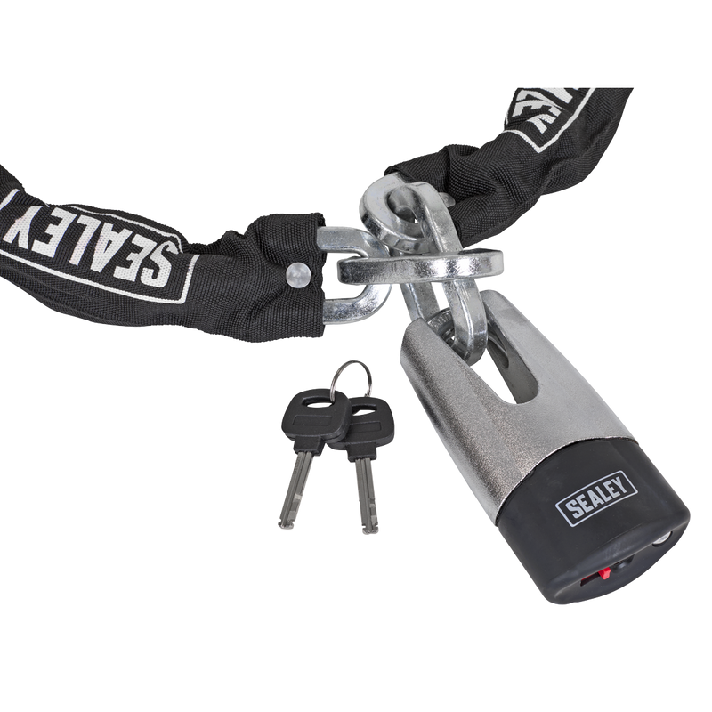 Sealey CLA109DL Motorcycle Chain & Disc Lock 10.5 x 10.5 x 1500mm 4* ART Approved - additional view 3