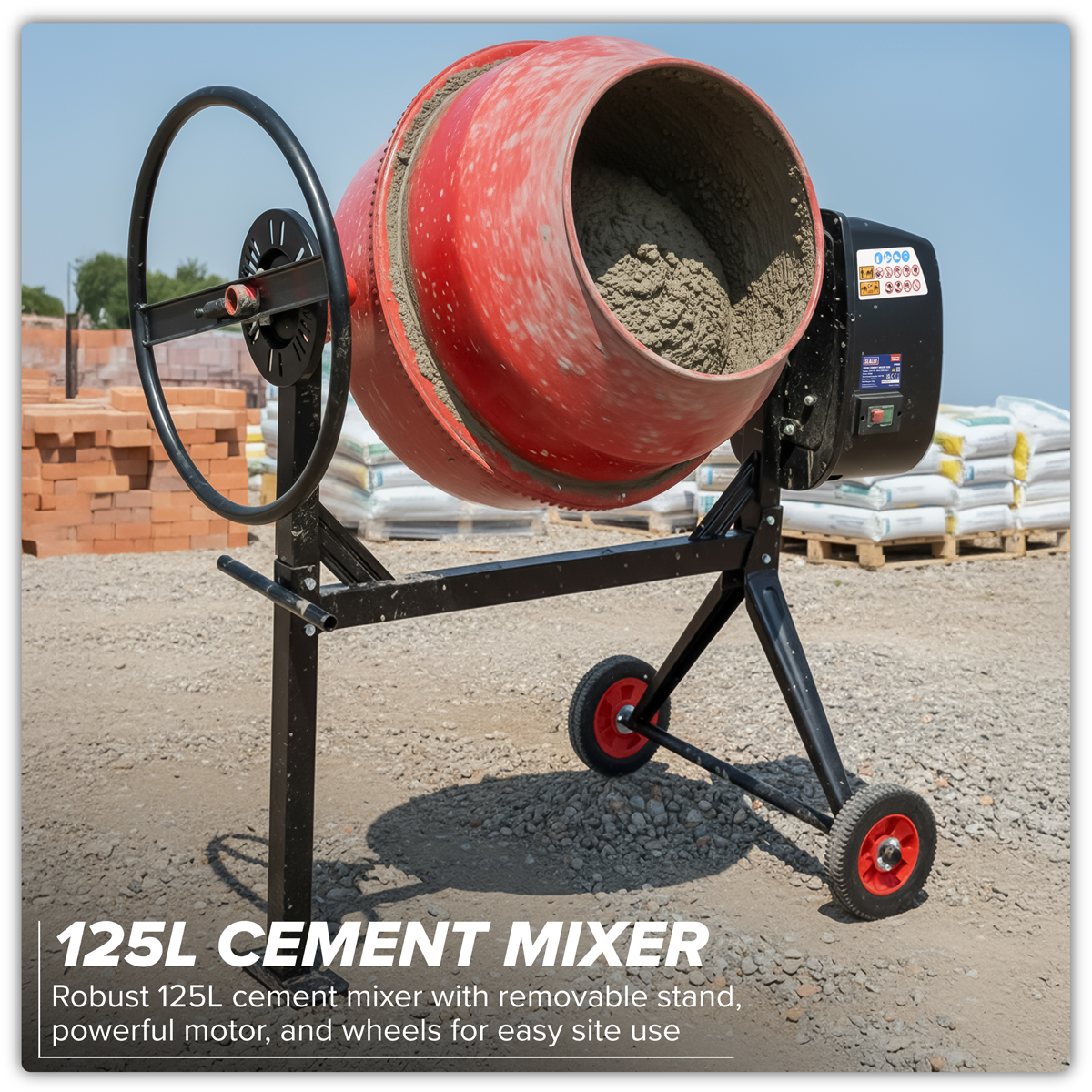 Sealey CMX125 125L Cement Mixer 550W/230V - additional view 9