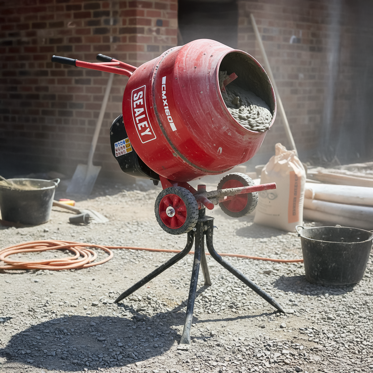 Sealey CMX160 160L Cement Mixer with Stand 650W - additional view 7