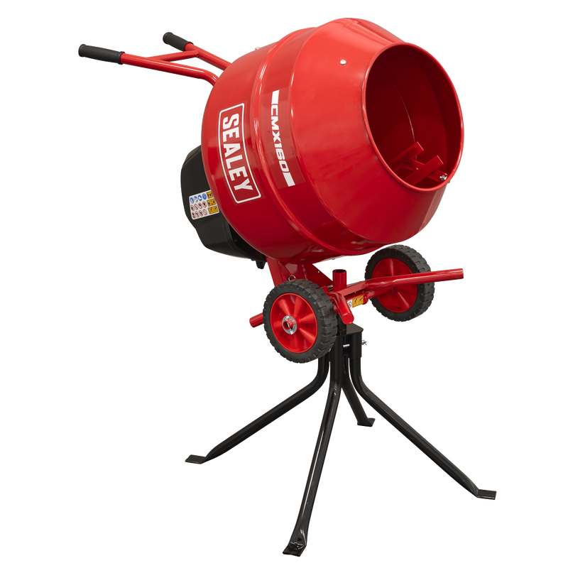 Sealey CMX160 160L Cement Mixer with Stand 650W