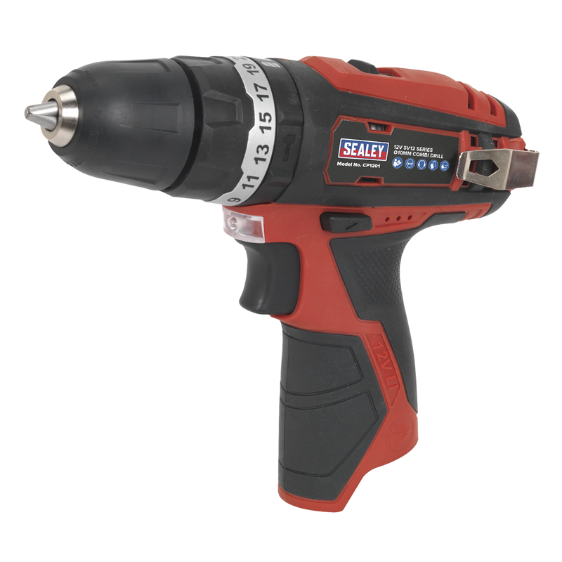 Sealey CP1201 SV12 Series 10mm Cordless Combi Drill 12V - Body Only - additional view 3