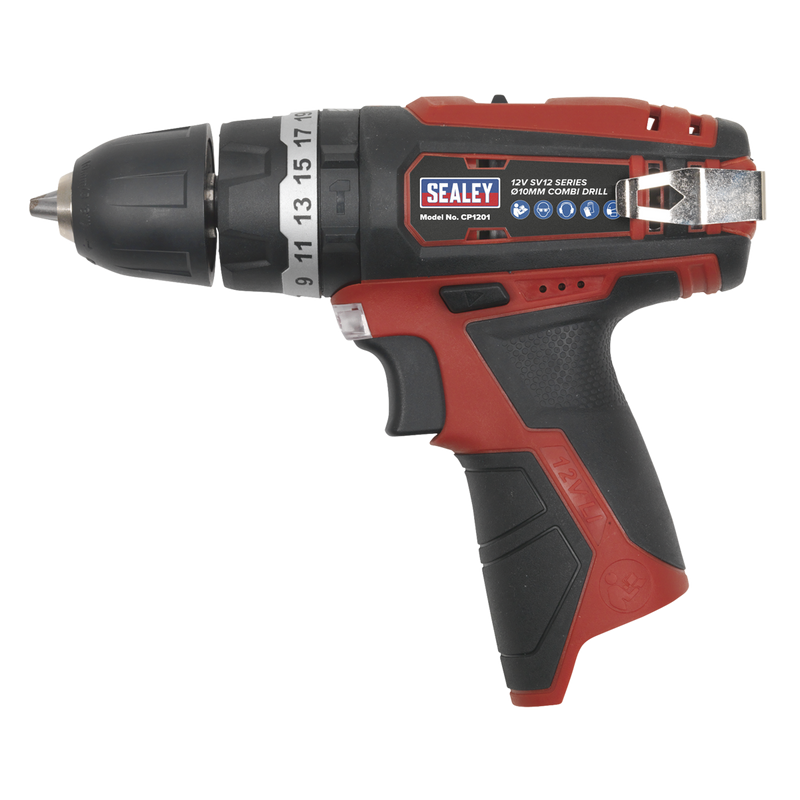 Sealey CP1201 SV12 Series 10mm Cordless Combi Drill 12V - Body Only - additional view 4
