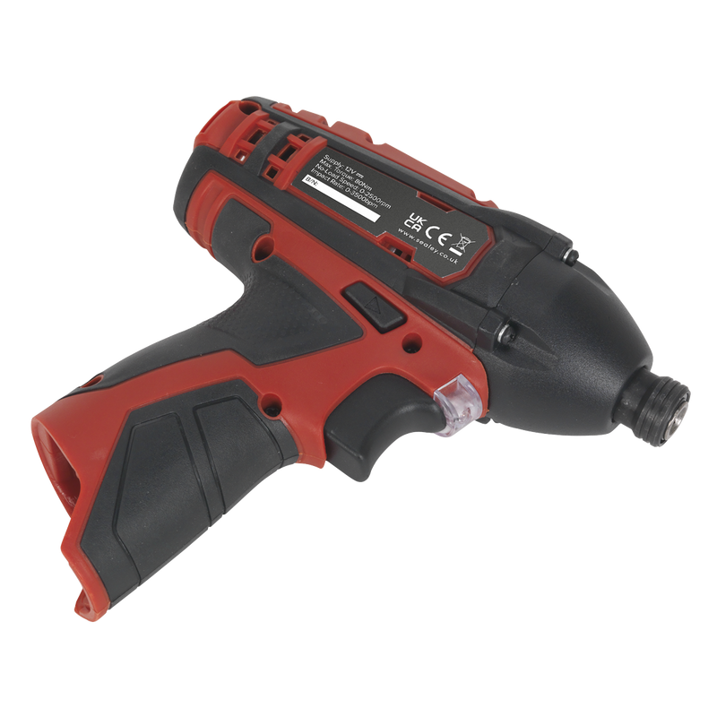 Sealey CP1203 SV12 Series 1/4"Hex Drive Cordless Impact Driver 12V - Body Only - additional view 4