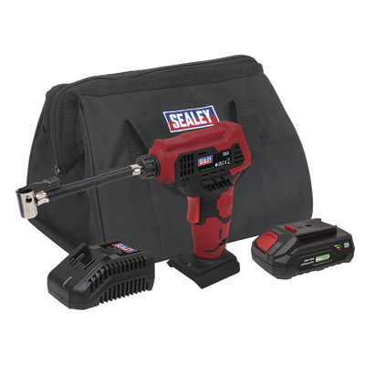 Sealey CP20VAPKIT1 SV20 Series Cordless Tyre Inflator Kit 20V 2Ah