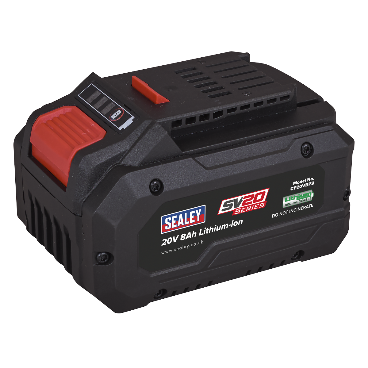 Sealey CP20VBP8 SV20 Series Power Tool Battery 20V 8Ah - additional view 2