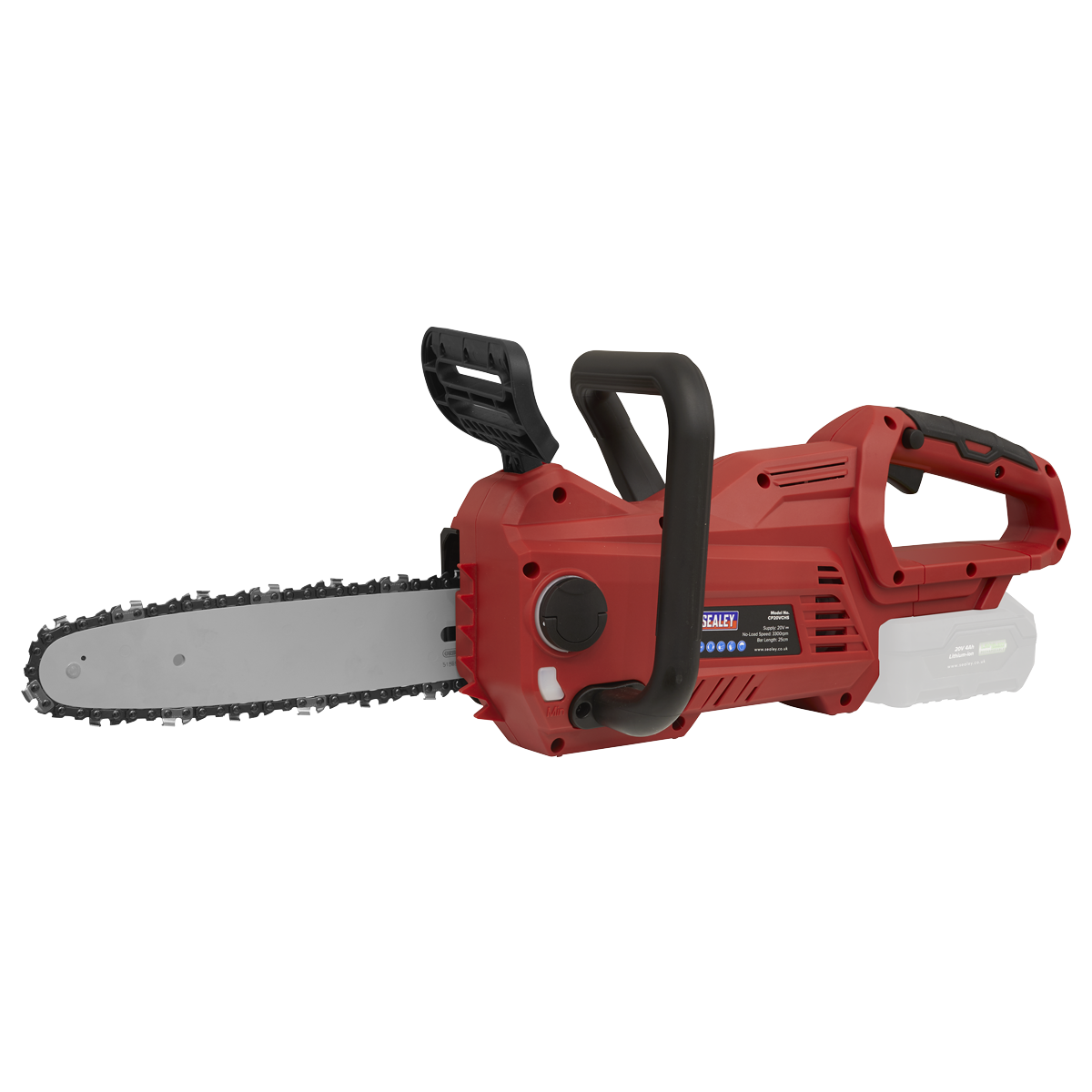 Sealey CP20VCHSKIT SV20 Series 25cm Cordless Chainsaw Kit 20V 4Ah - 2 Batteries - additional view 6