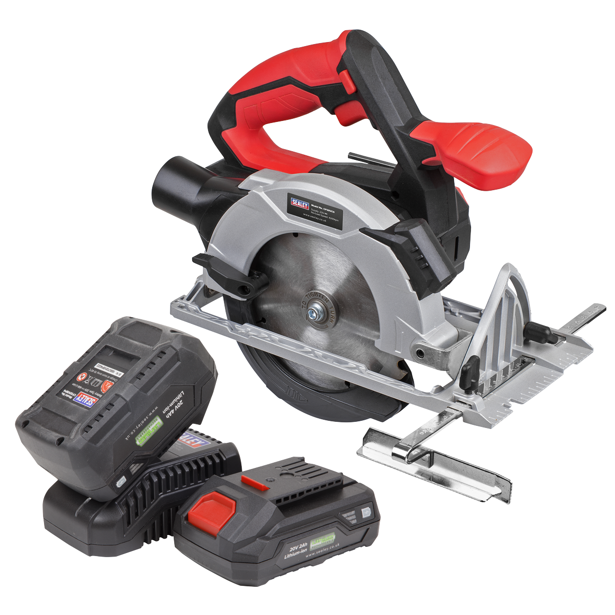 Sealey CP20VCSKIT SV20 Series 150mm Cordless Circular Saw Kit 20V - 2 Batteries - additional view 3