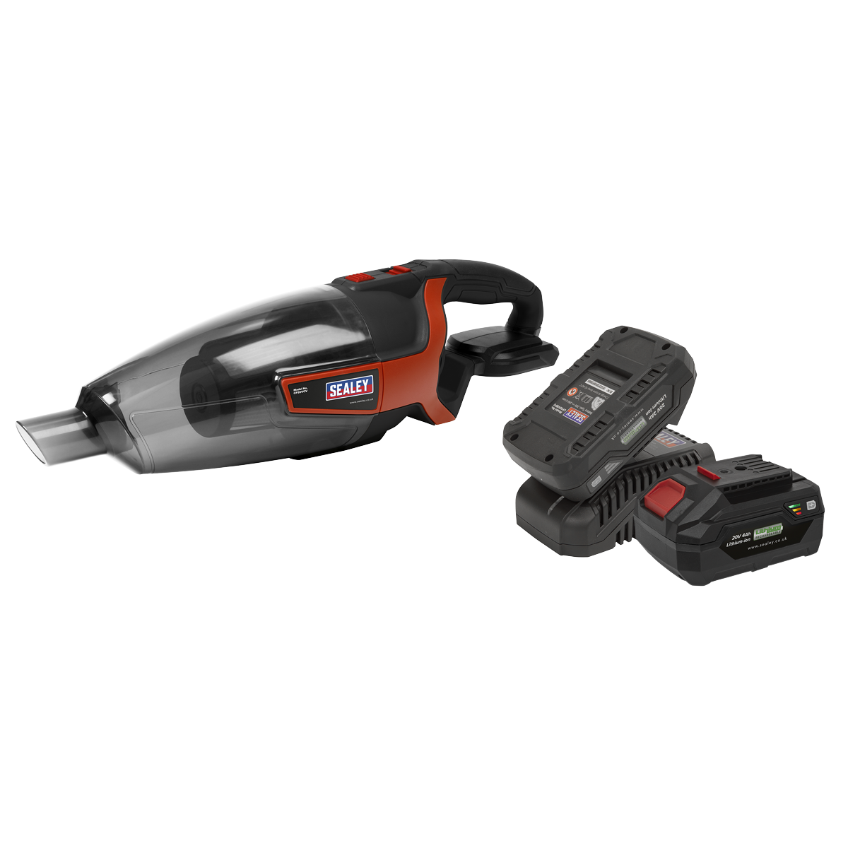 Sealey CP20VCVKIT SV20 Series 650ml Cordless Handheld Vacuum Cleaner Kit 20V - 2 Batteries - additional view 8