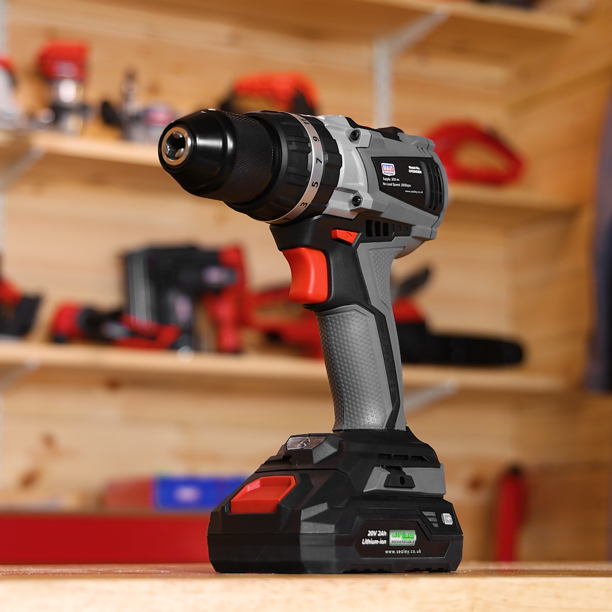Sealey CP20VDDXKIT1 Premier SV20 Series 13mm Brushless Cordless Combi Drill Kit 20V 2Ah - additional view 9