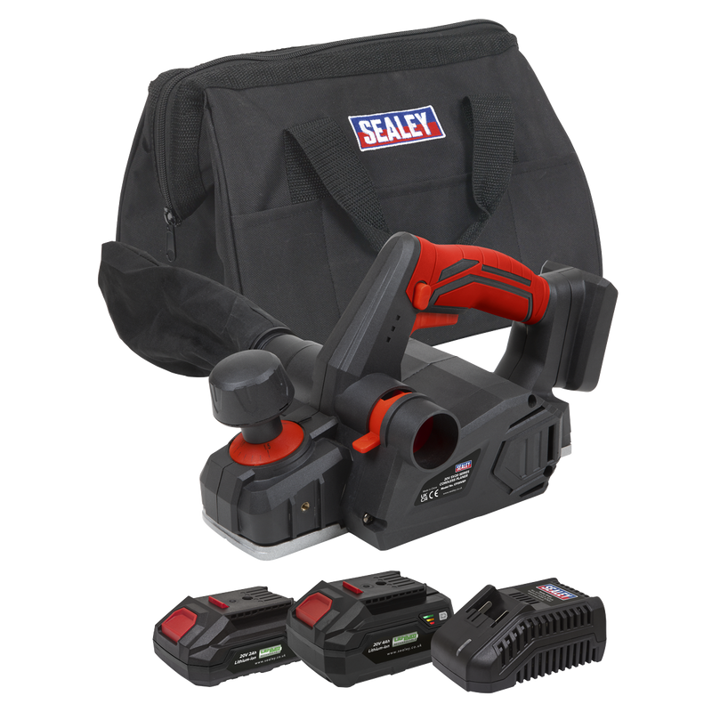 Sealey CP20VEPKIT SV20 Series Cordless Planer Kit 20V - 2 Batteries