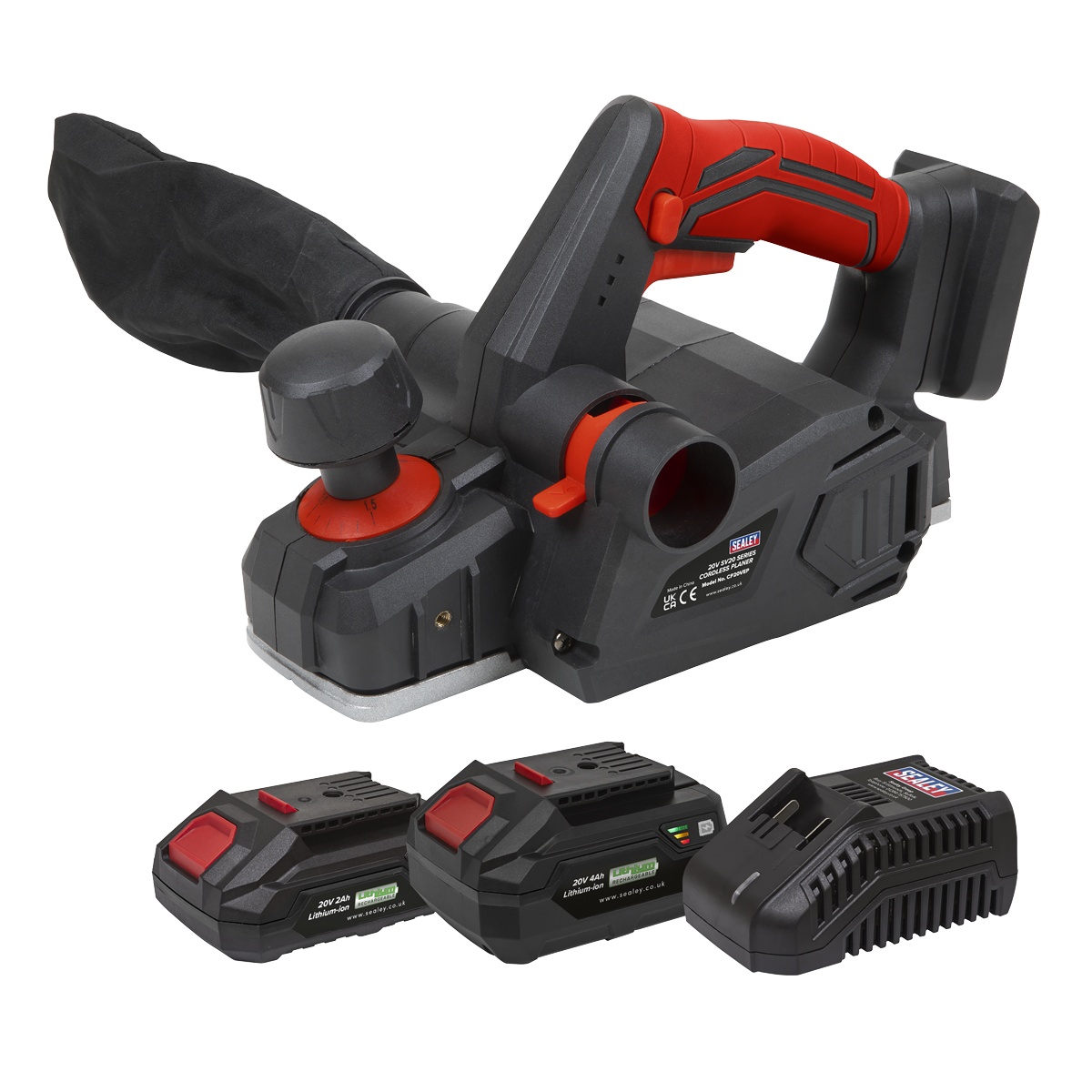 Sealey CP20VEPKIT SV20 Series Cordless Planer Kit 20V - 2 Batteries - additional view 2