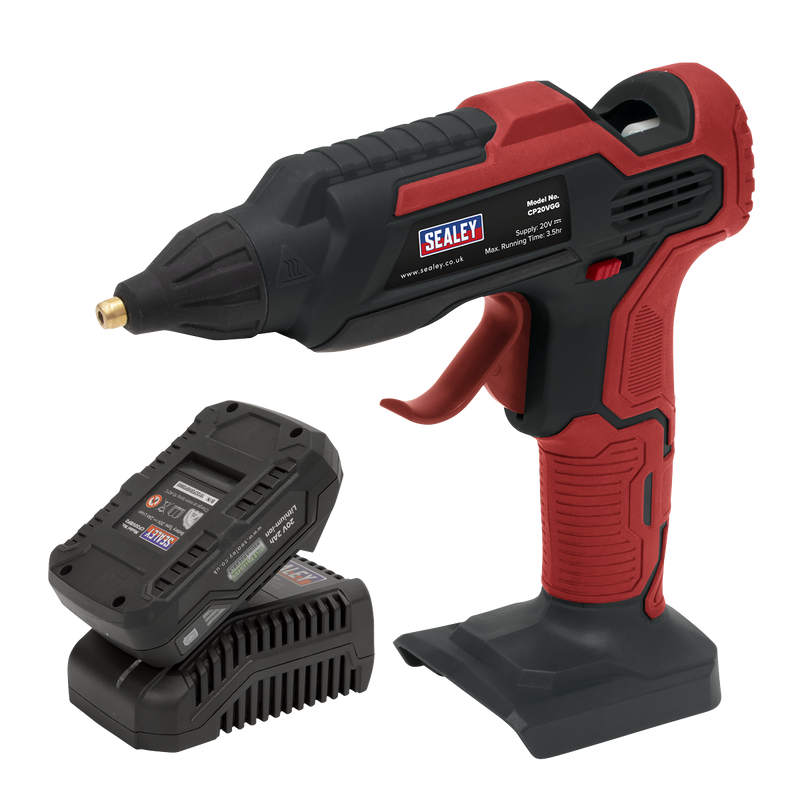 Sealey CP20VGGKIT1 SV20 Series Cordless Glue Gun Kit 20V 2Ah - additional view 3