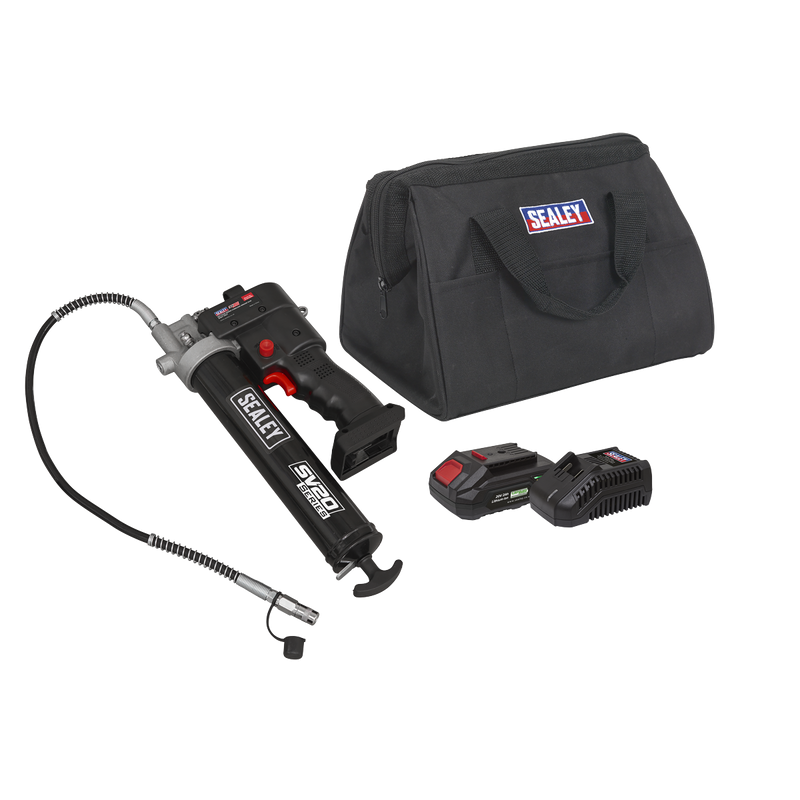 Sealey CP20VGRGKIT1 SV20 Series Grease Gun Kit 20V 2Ah