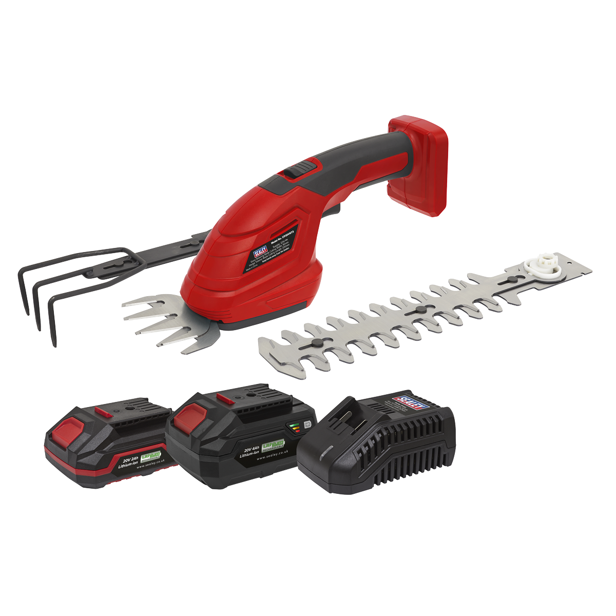 Sealey CP20VGT3KIT SV20 Series 3-in-1 Cordless Garden Tool 20V - 2 Batteries - additional view 4