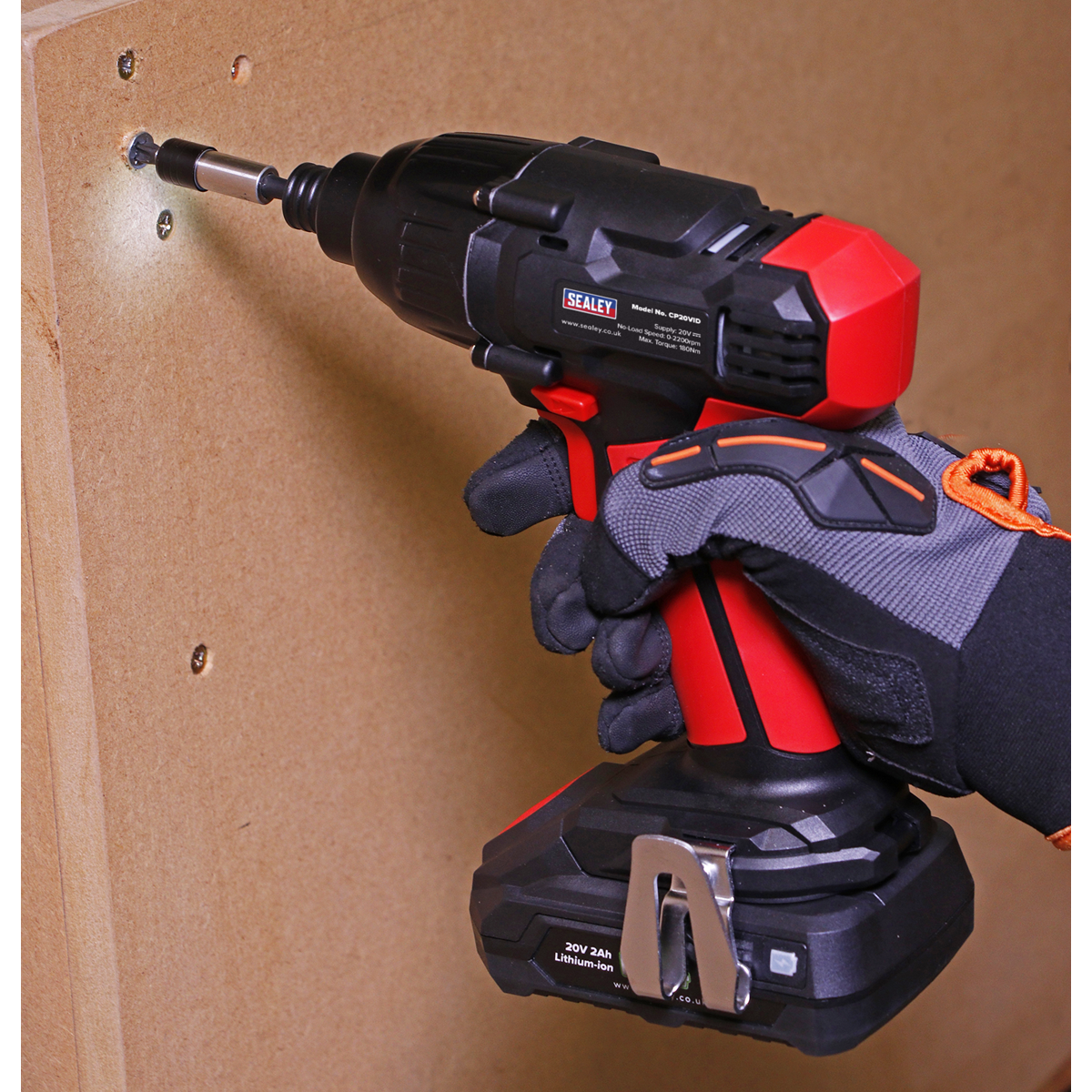 Sealey CP20VID SV20 Series 1/4"Hex Drive Cordless Impact Driver 20V - Body Only - additional view 6