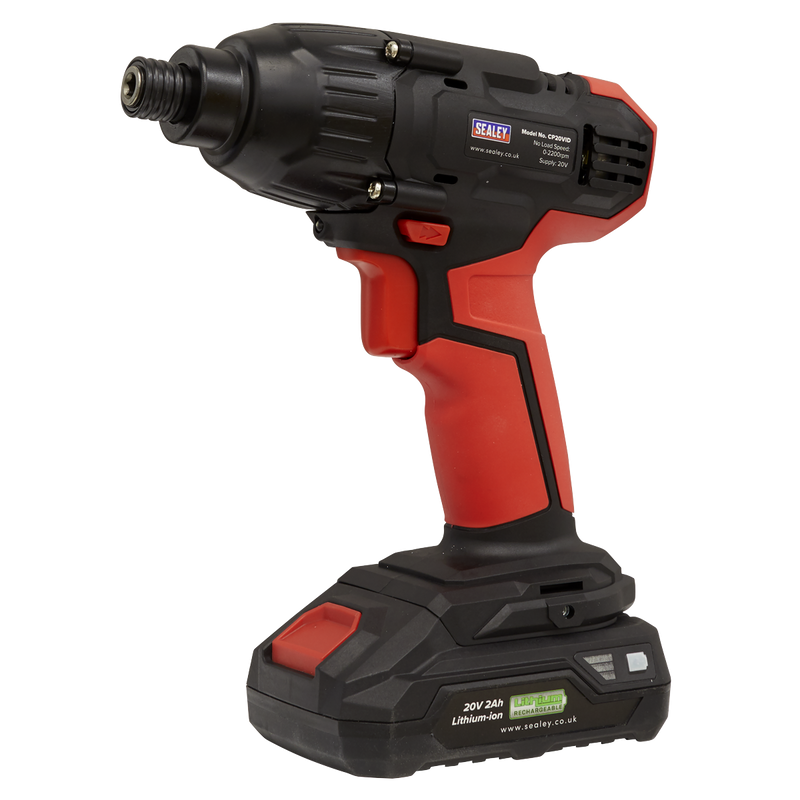Sealey CP20VID SV20 Series 1/4"Hex Drive Cordless Impact Driver 20V - Body Only - additional view 5