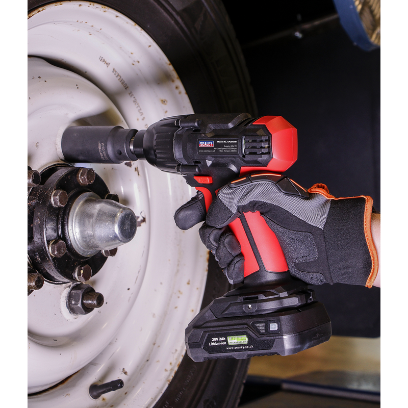 Sealey CP20VIW SV20 Series 1/2"Sq Drive Cordless Impact Wrench 20V - Body Only - additional view 8