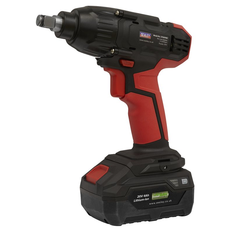 Sealey CP20VIW SV20 Series 1/2"Sq Drive Cordless Impact Wrench 20V - Body Only - additional view 7