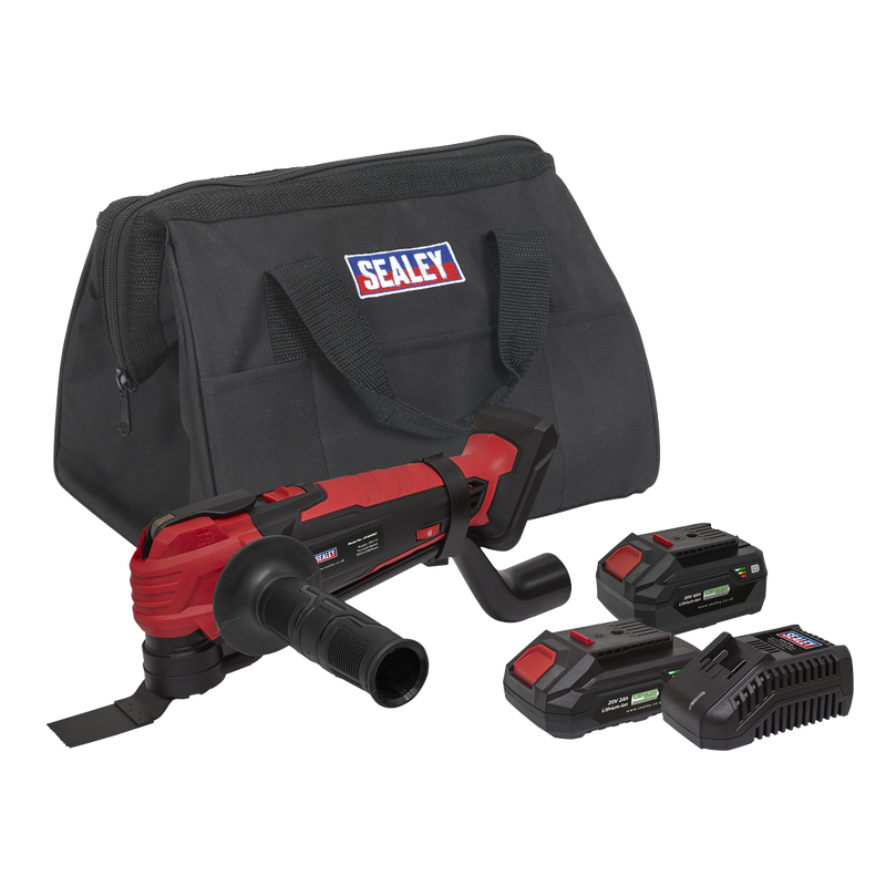 Sealey CP20VMTKIT SV20 Series Cordless Oscillating Multi-Tool Kit 20V - 2 Batteries