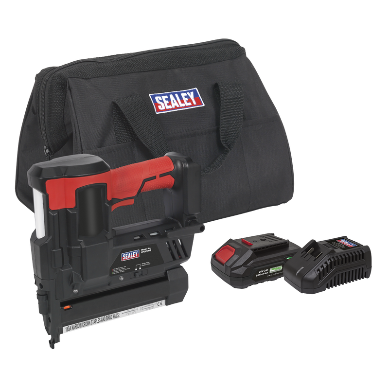 Sealey CP20VNGKIT1 SV20 Series Cordless Nail/Staple Gun Kit 18G 20V 2Ah