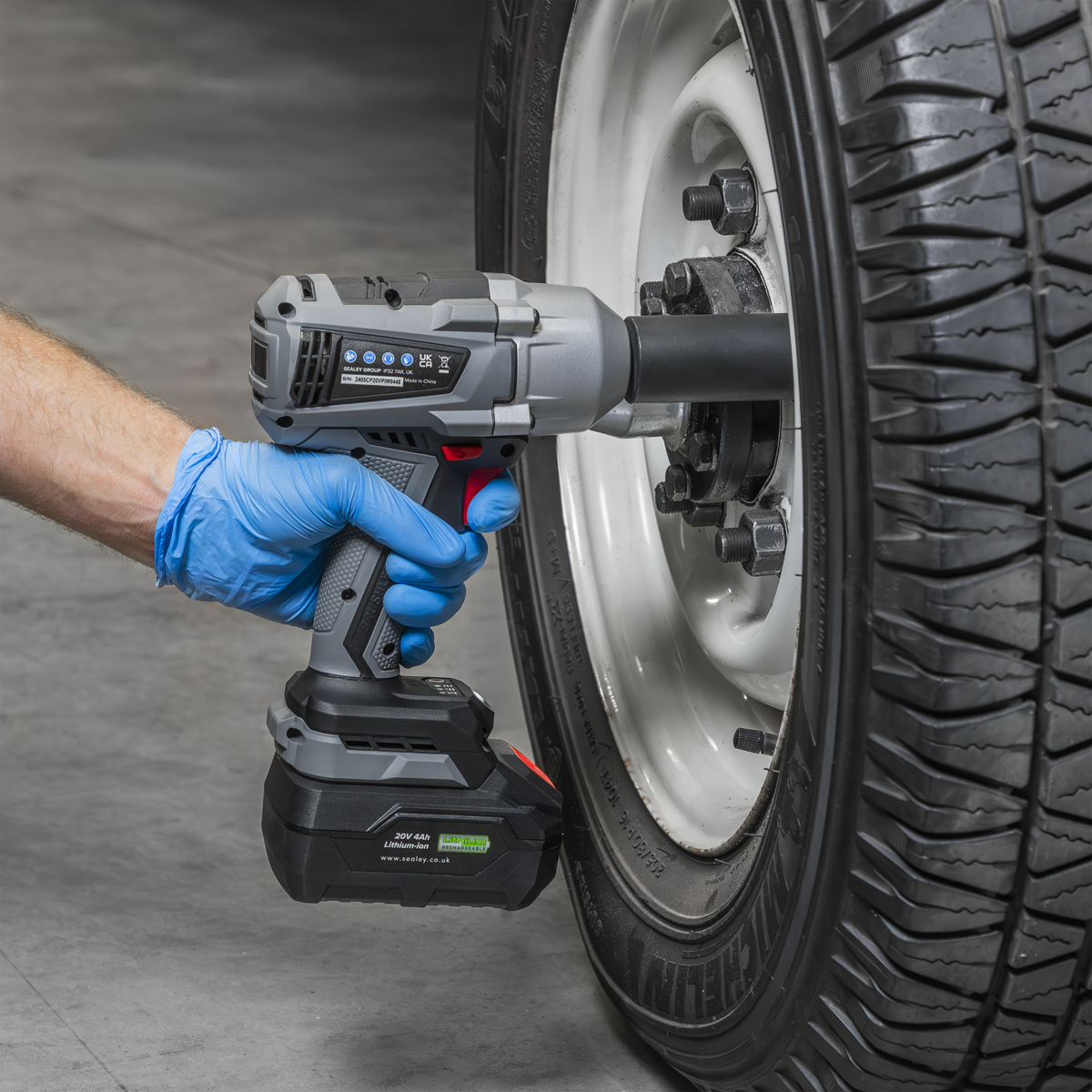 Sealey CP20VPIW Premier SV20 Series 1/2"Sq Drive Brushless Cordless Impact Wrench 20V - Body Only - additional view 4