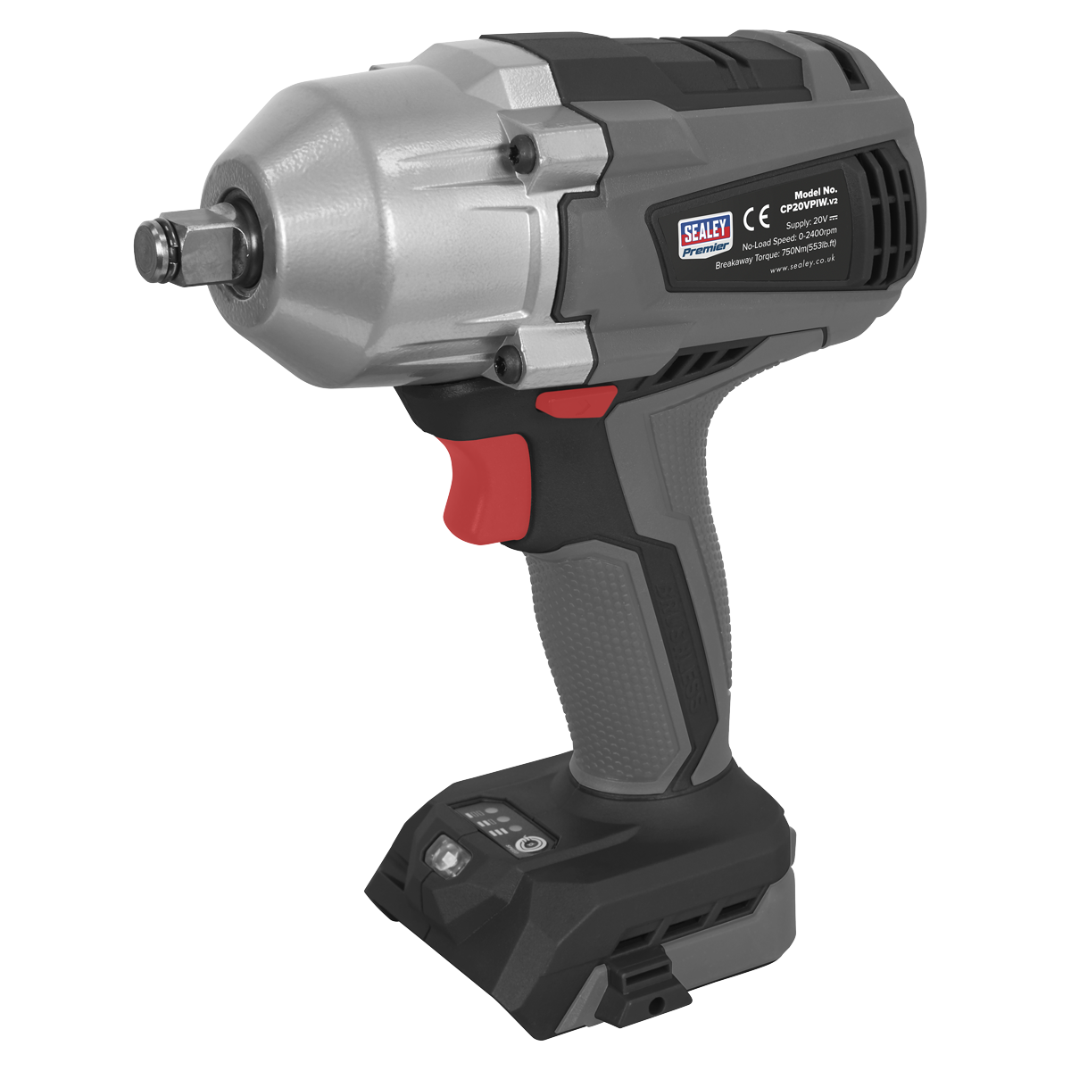 Sealey CP20VPIW Premier SV20 Series 1/2"Sq Drive Brushless Cordless Impact Wrench 20V - Body Only - additional view 10