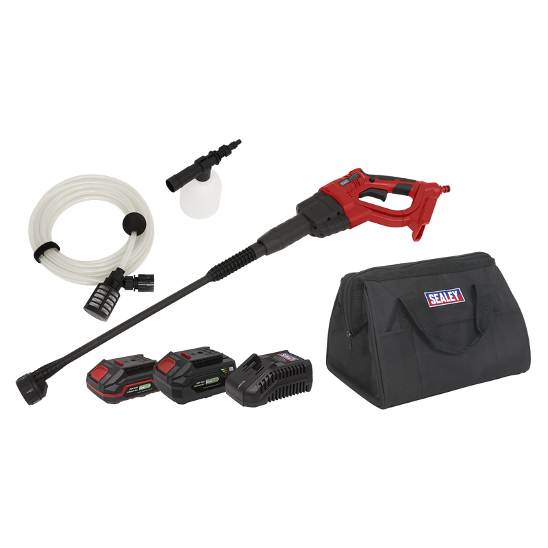 Sealey CP20VPWKIT SV20 Series 22Bar Cordless Pressure Washer Kit 20V - 2 Batteries