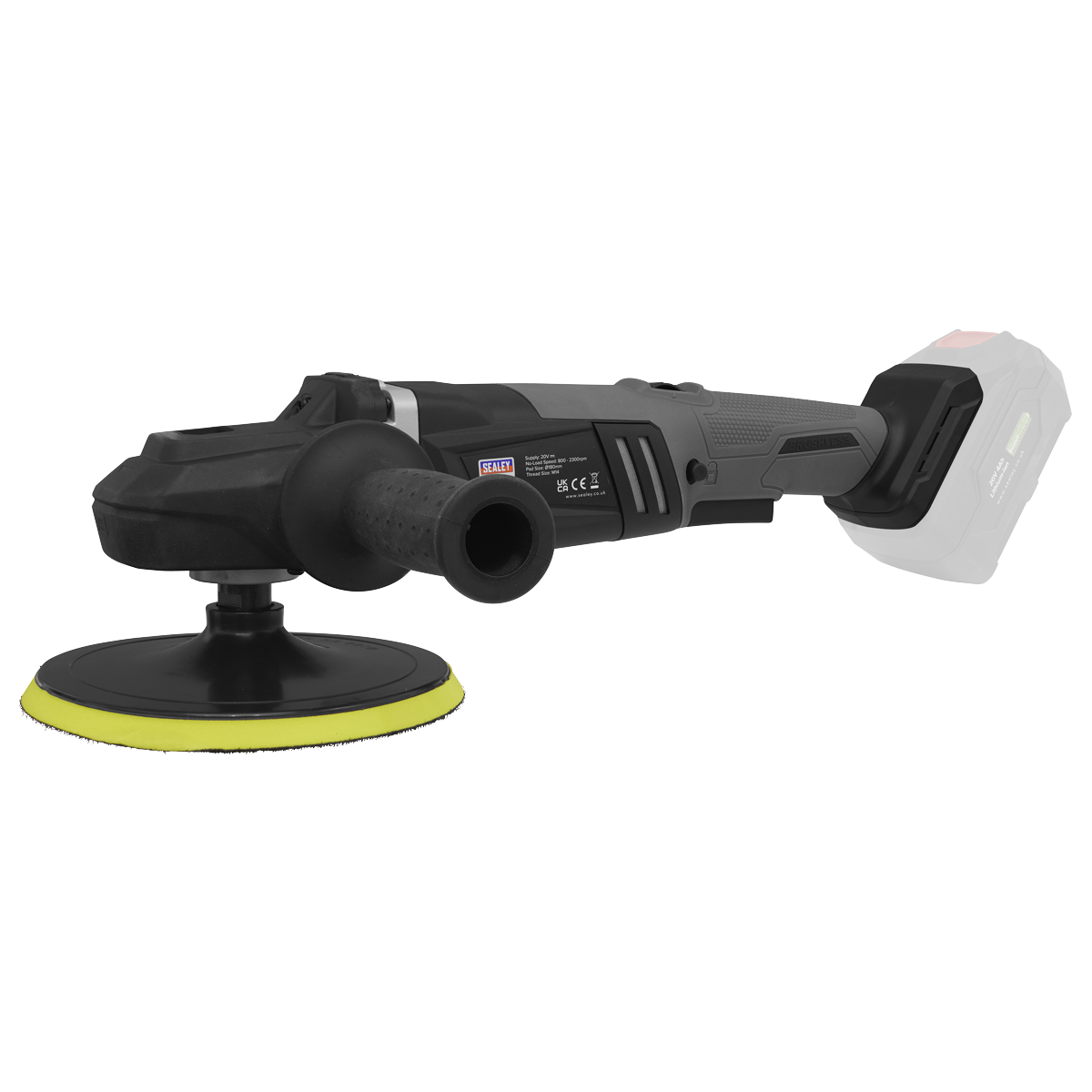 Sealey CP20VRPXKIT Premier SV20 Series 180mm Brushless Cordless Rotary Polisher 20V 4Ah - 2 Batteries - additional view 2