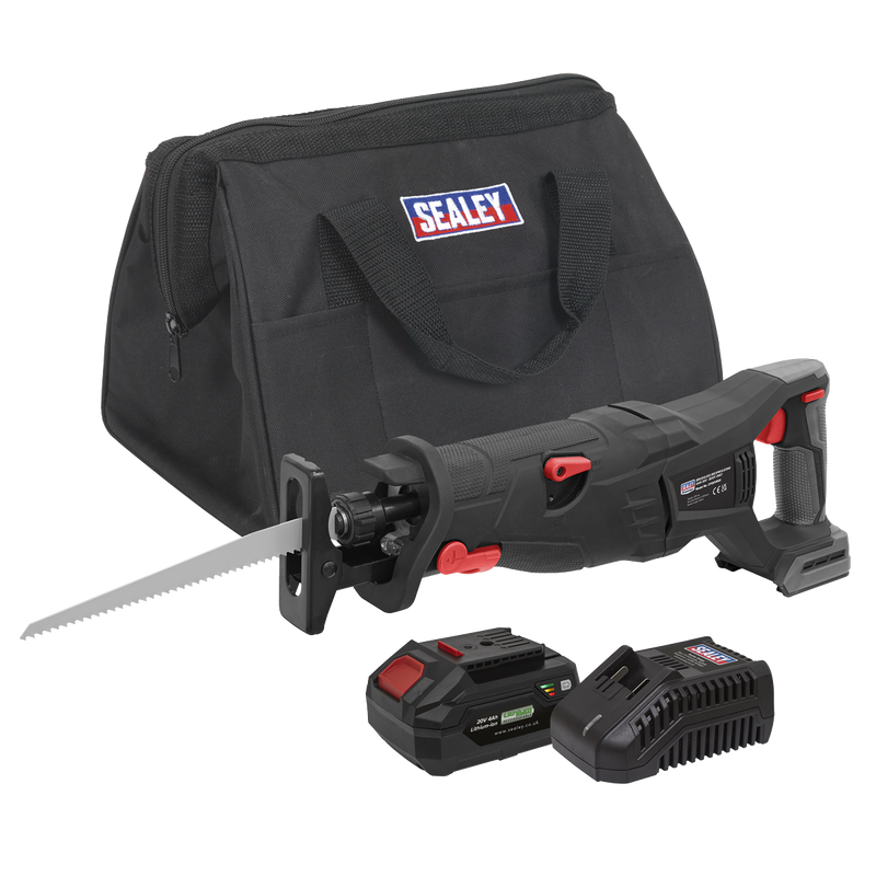 Sealey CP20VRSXKIT1 Premier SV20 Series Brushless Cordless Reciprocating Saw 20V 4Ah Kit