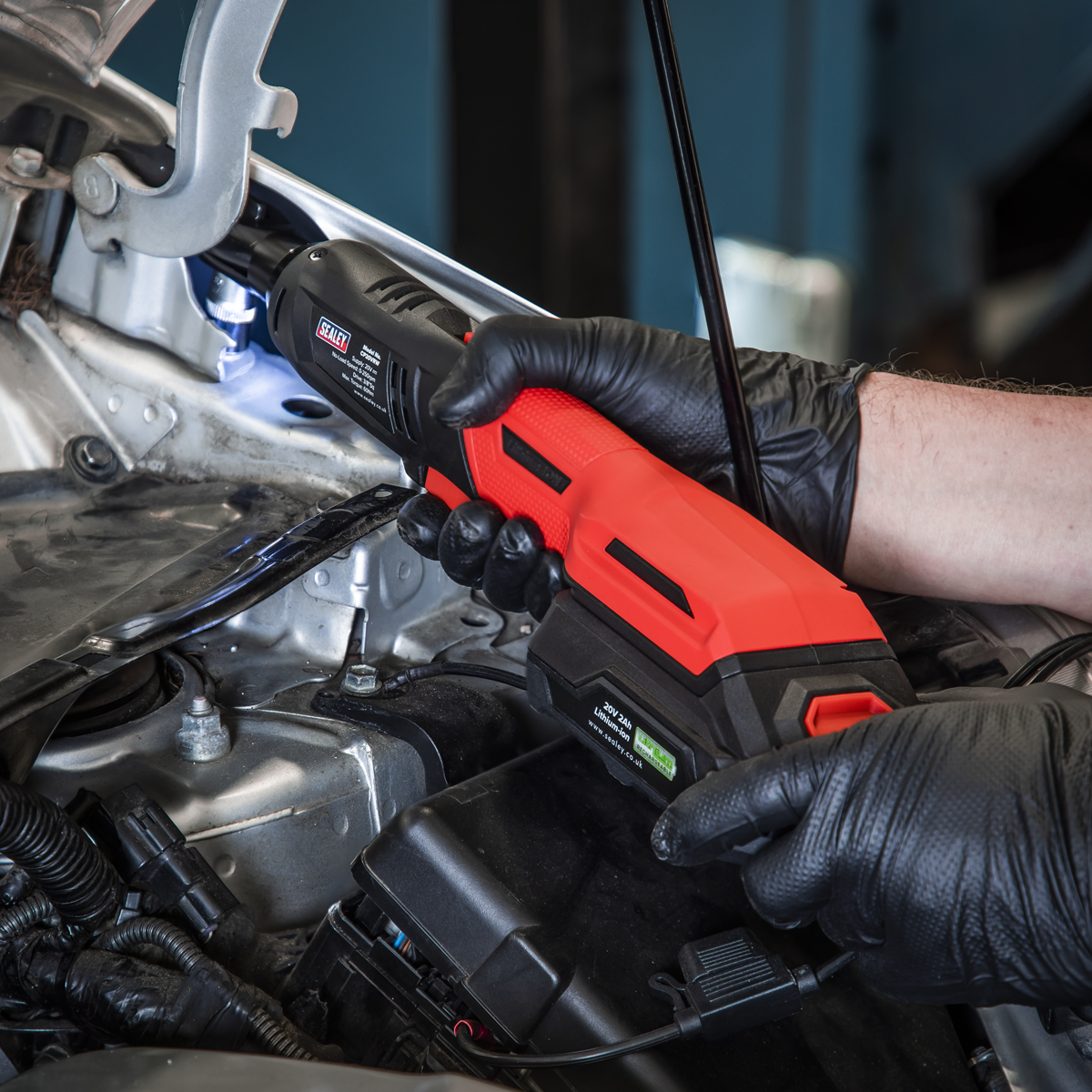 Sealey CP20VRW SV20 Series 3/8"Sq Drive Cordless Ratchet Wrench 60Nm 20V - Body Only - additional view 4