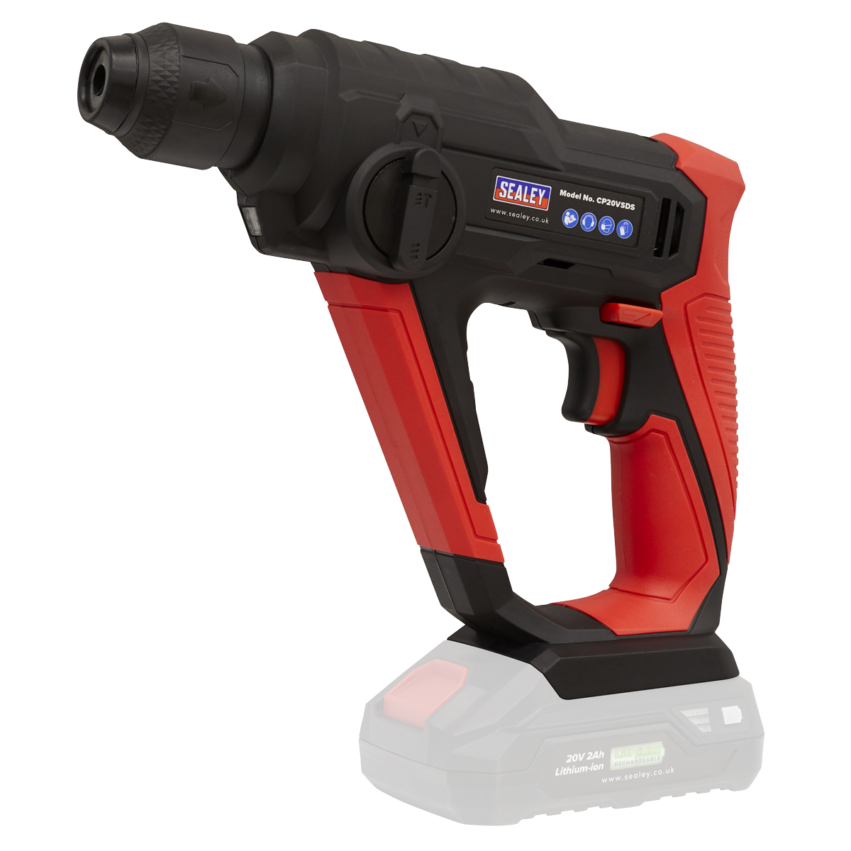 Sealey CP20VSDS SV20 Series SDS Plus Cordless Rotary Hammer Drill 20V - Body Only