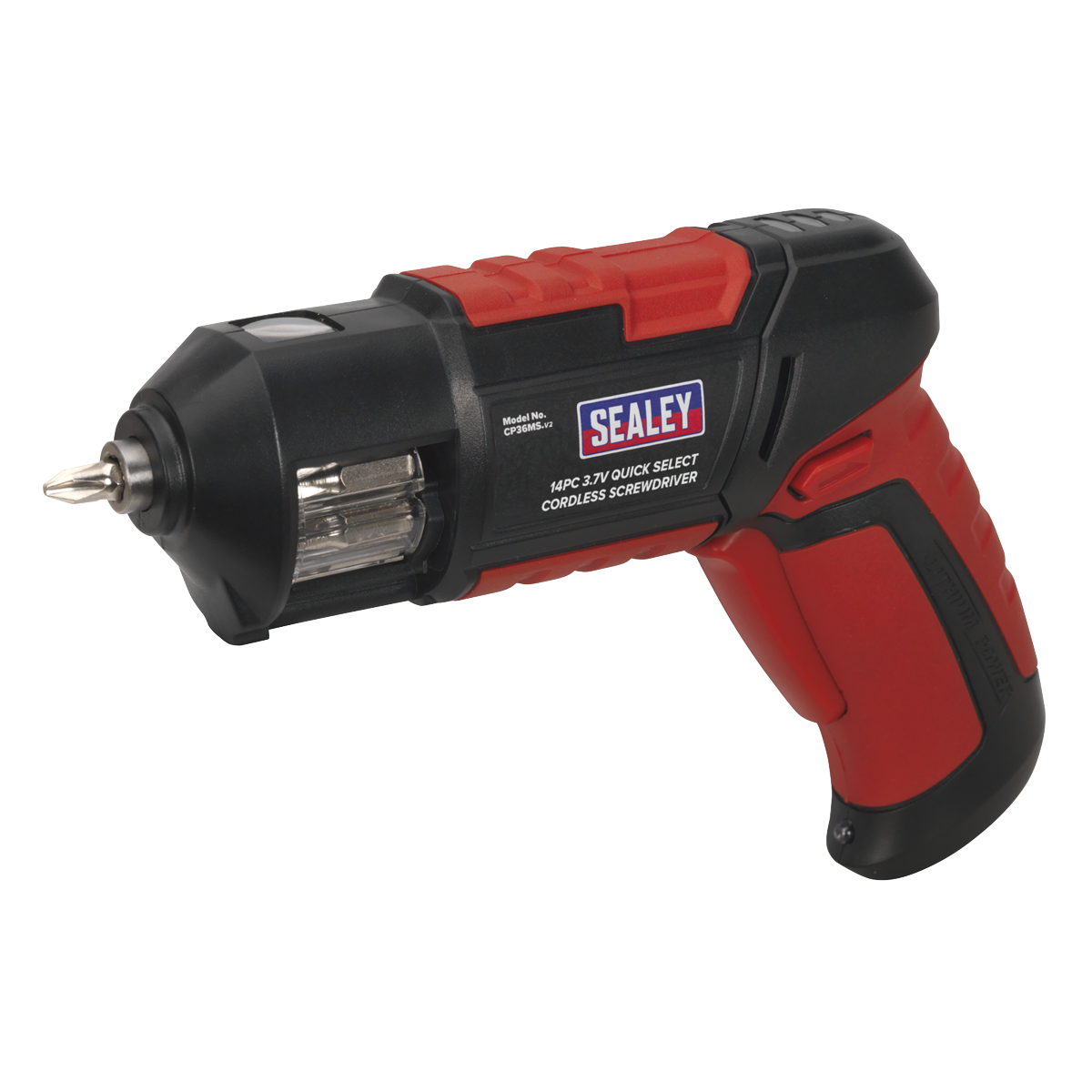 Sealey CP36MS Cordless Quick Select Screwdriver 3.7V 14pc