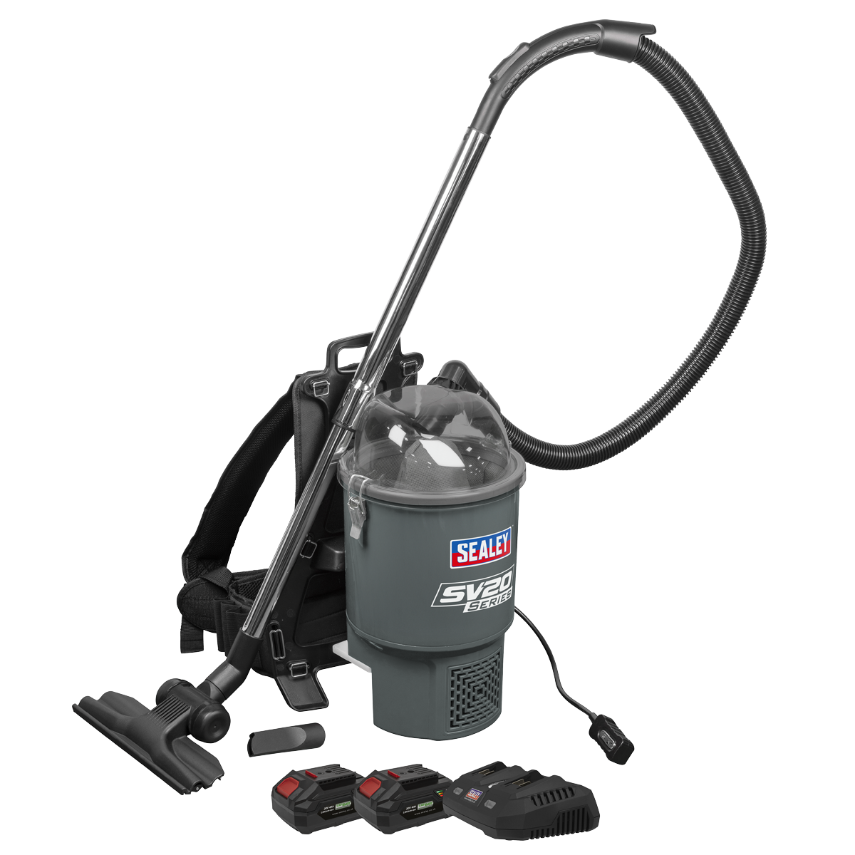 Sealey CP40VBVKIT Cordless Backpack Vacuum Kit SV20 Series 40V