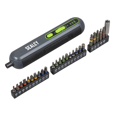 Sealey CP4VSD Cordless Screwdriver Set 4V 26pc