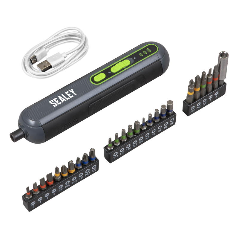 Sealey CP4VSD Cordless Screwdriver Set 4V 26pc - additional view 5