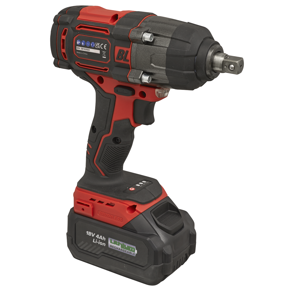 Sealey CP650LI 1/2"Sq Drive Cordless Brushless Impact Wrench 18V 4Ah - additional view 5