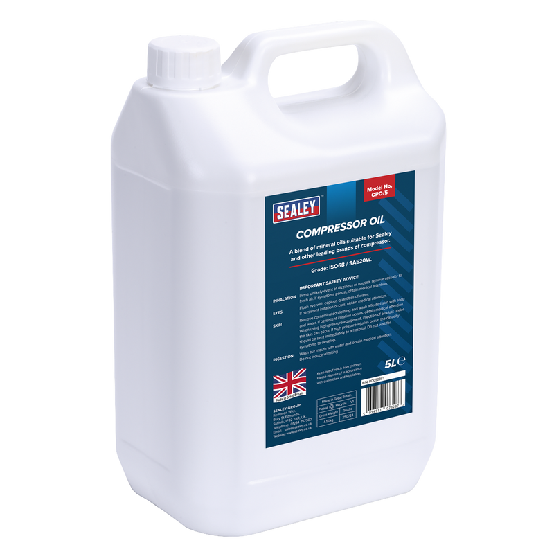 Sealey CPO/5 Compressor Oil 5L