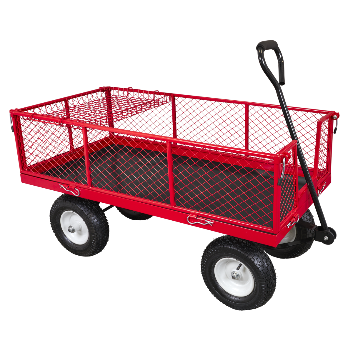 Sealey CST806 Platform Truck with Sides Pneumatic Tyres 350kg Capacity - additional view 6