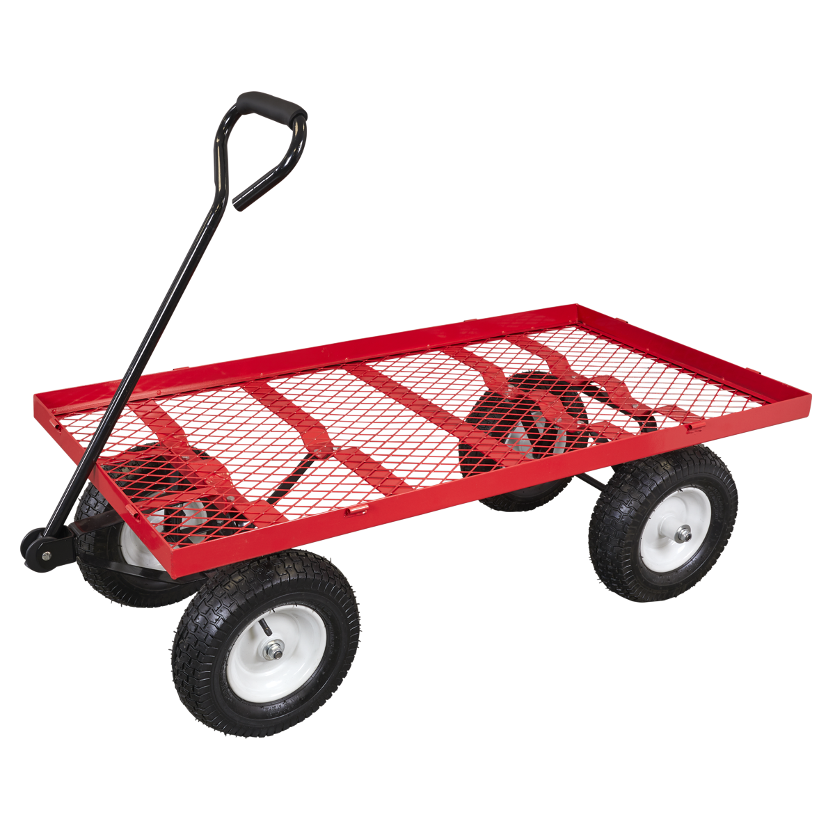 Sealey CST806 Platform Truck with Sides Pneumatic Tyres 350kg Capacity - additional view 9