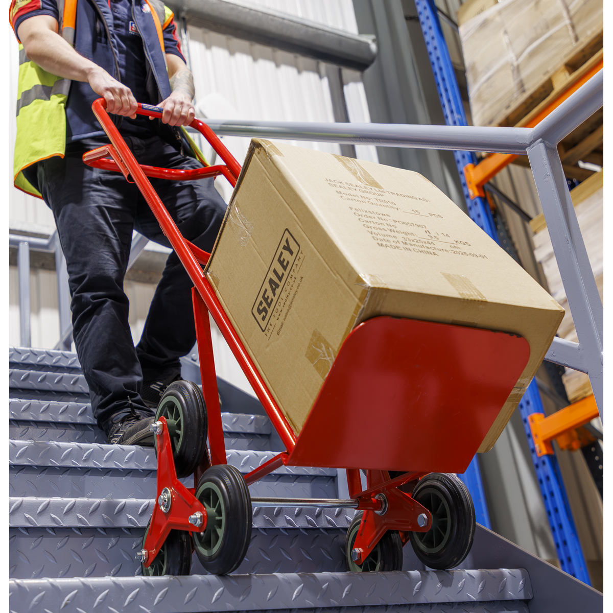 Sealey CST985 Stair Climbing Sack Truck with Solid Tyres 150kg Capacity - additional view 9