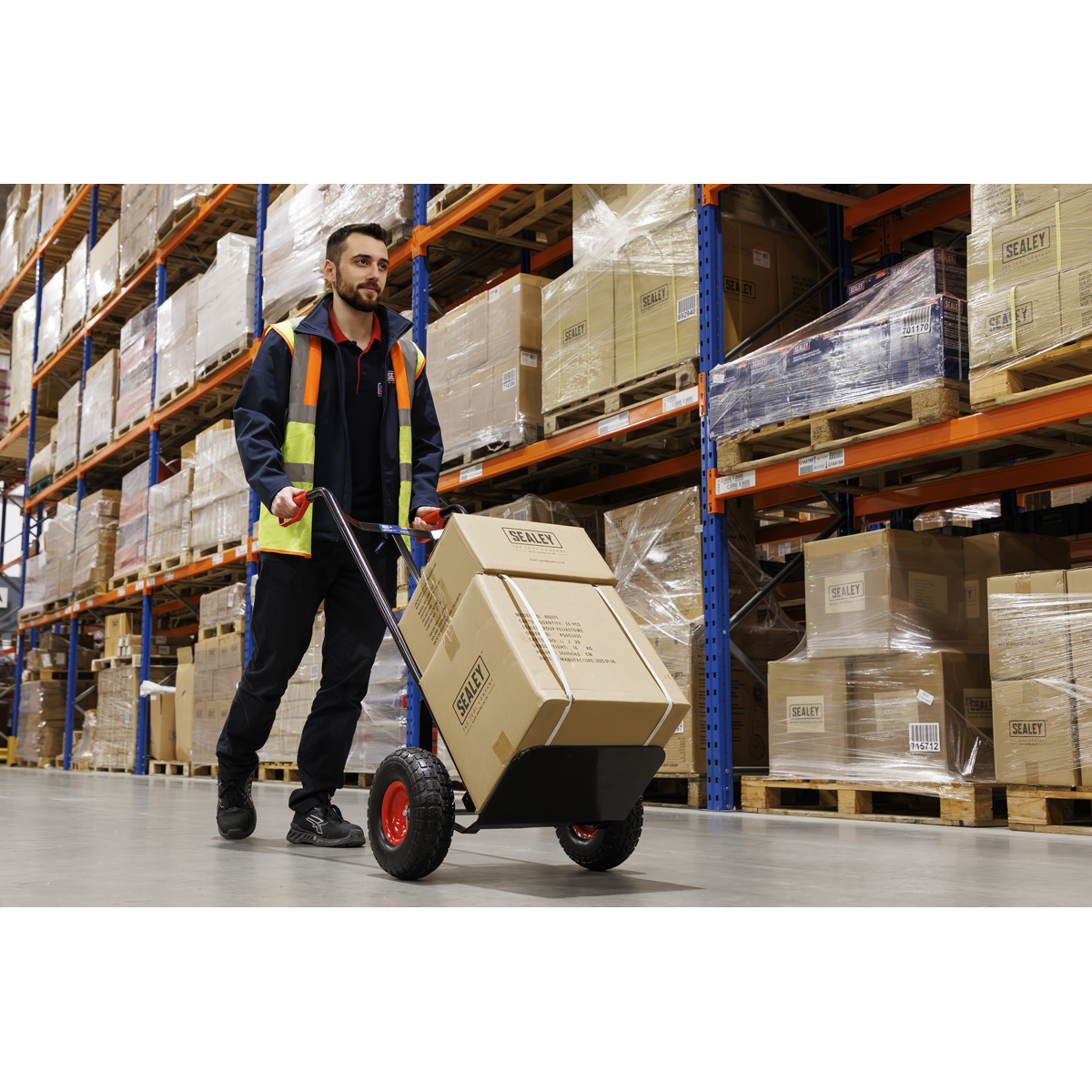 Sealey CST987HD Premier Heavy-Duty Sack Truck with PU Tyres 250kg Capacity - additional view 6