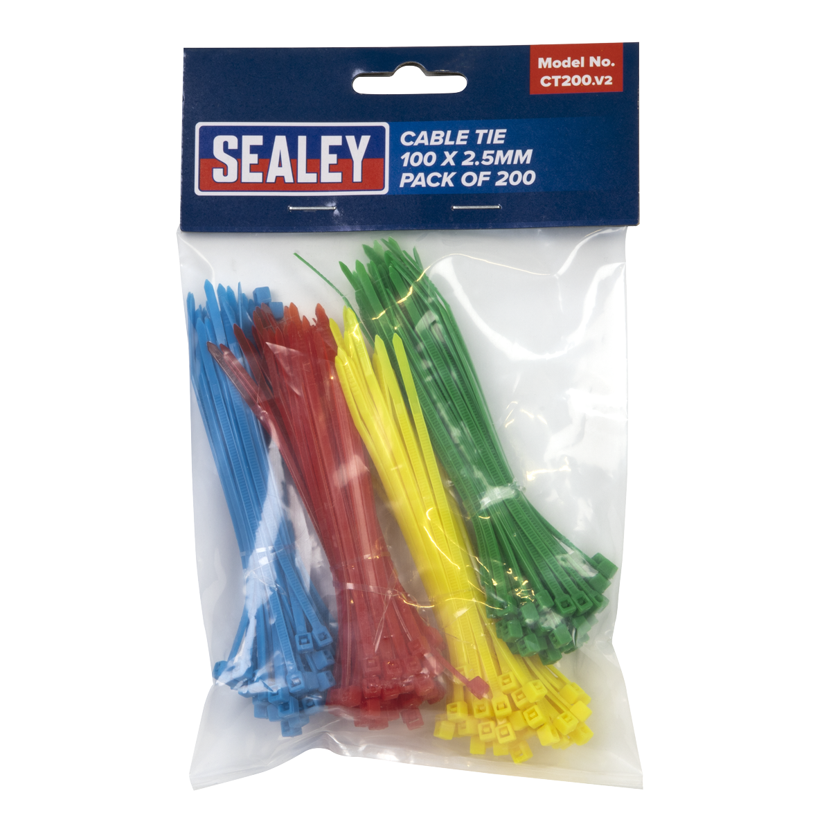 Sealey CT200 Cable Tie Assortment 100 x 2.5mm - Pack of 200 - additional view 4