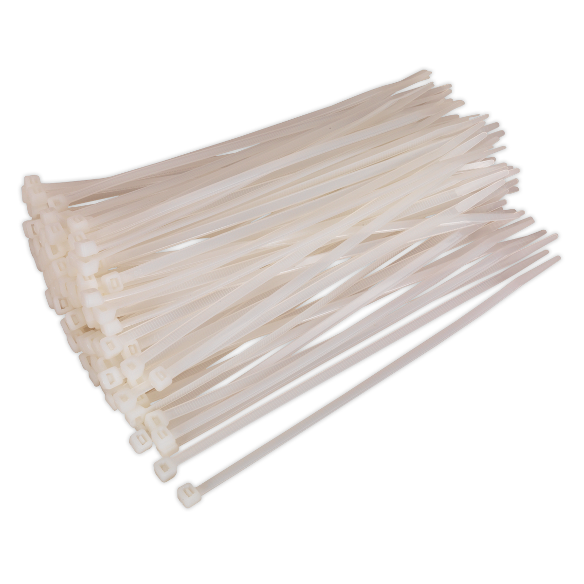 Sealey CT20048P100W Cable Tie 200 x 4.8mm, White - Pack of 100