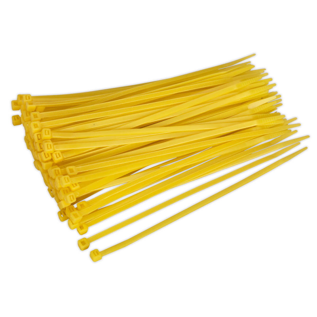 Sealey CT20048P100Y Cable Tie 200 x 4.4mm, Yellow - Pack of 100